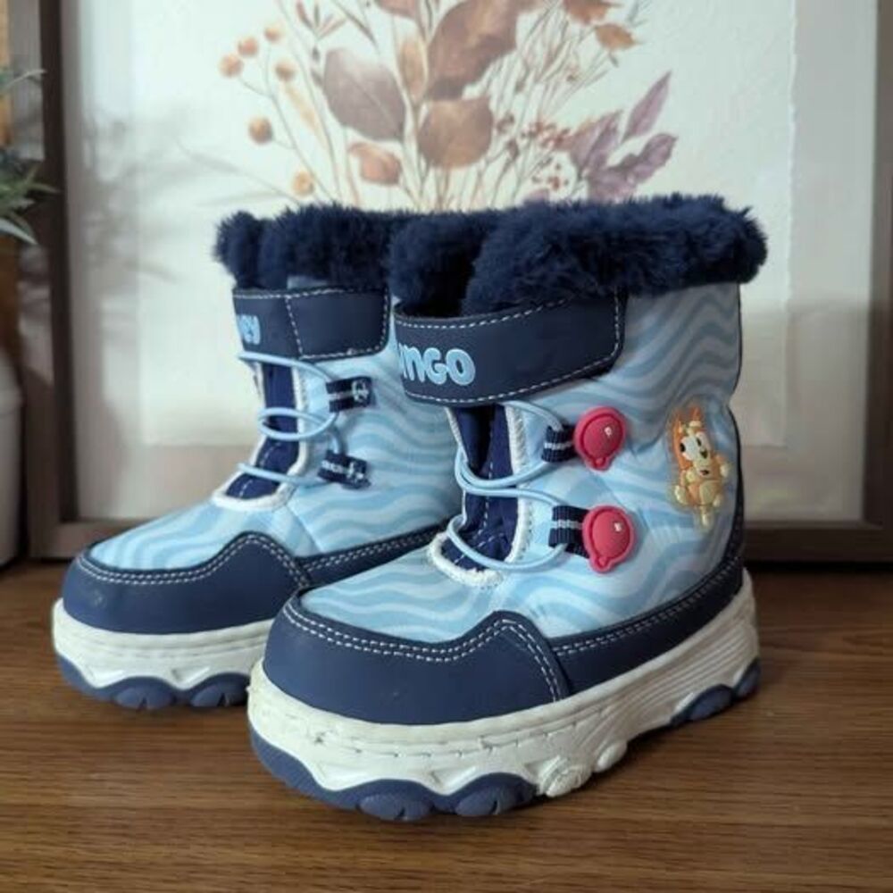 Bluey & Bingo Toddler Winter Boots size 8M